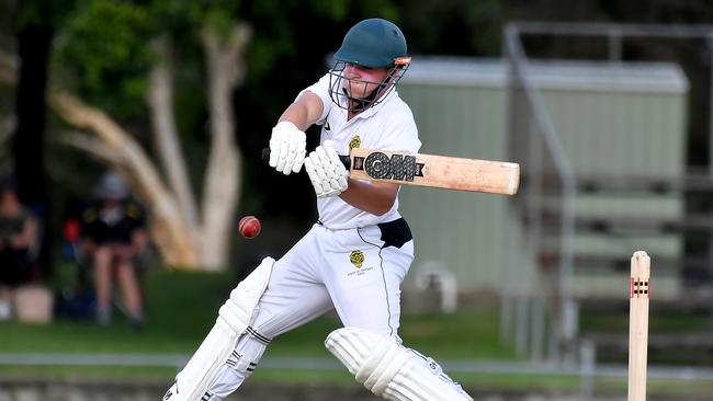 St Laurence’s batsman Thomas Stenhouse playing as a Year 10 student.