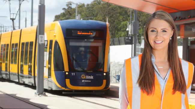 Meaghan Scanlon at Parkwood Station Photo by Richard Gosling.