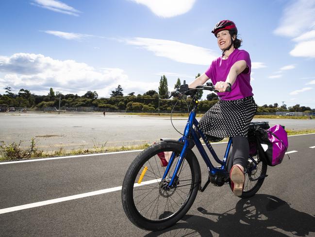 Alison Hetherington from the Bicycle Network. Picture: RICHARD JUPE