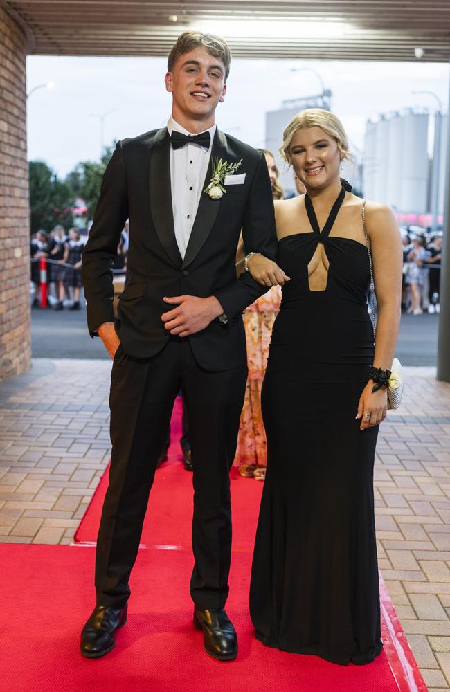 Patrick Ostwald and Emily McGill at Toowoomba Grammar School formal at Rumours International, Wednesday, November 15, 2023. Picture: Kevin Farmer