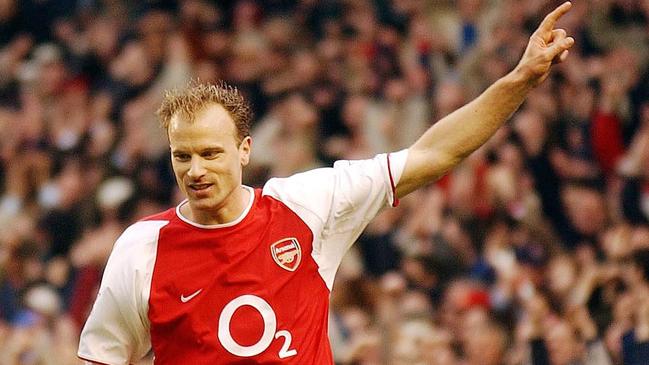 Dennis Bergkamp used to think about flying during his matches. Picture: AP Photo