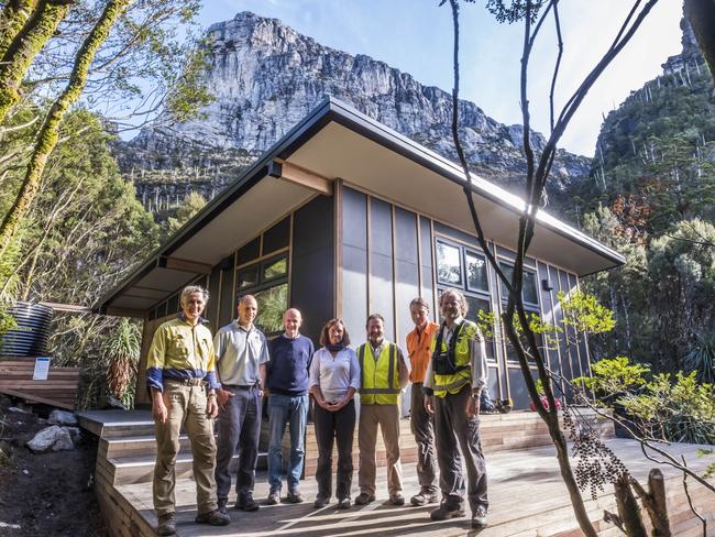 The Tahune Hut redevelopment between Dick Smith and State Government. Picture: CHRIS CRERAR