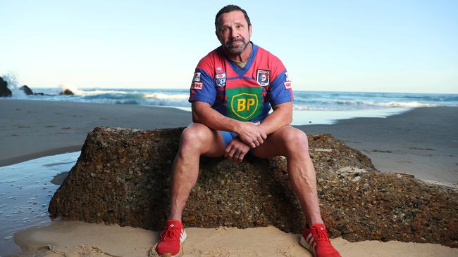 Former Newcastle Knights NRL player Robbie O'Davis on Redhead Beach: “I went to the cliff face heaps of times.” Picture: John Feder