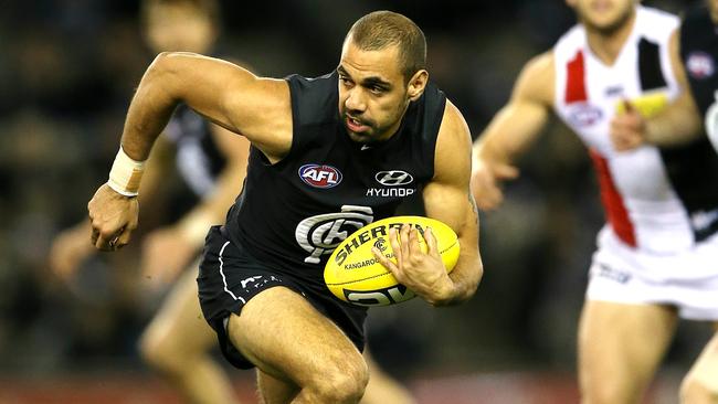 Chris Yarran has had his ups and downs this season. Picture: Wayne Ludbey