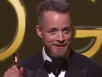 Hamish Blake wins gold Logie. 2022 Logies. Picture: Channel 9