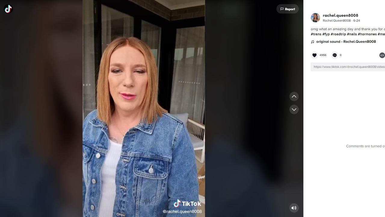 Alleged child abuser Rachel Queen Burton. Picture Tiktok