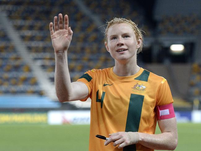 Clare Polkinghorne is one of the Matildas who featured in the 2014 fixture still in the squad. Picture: Getty Images