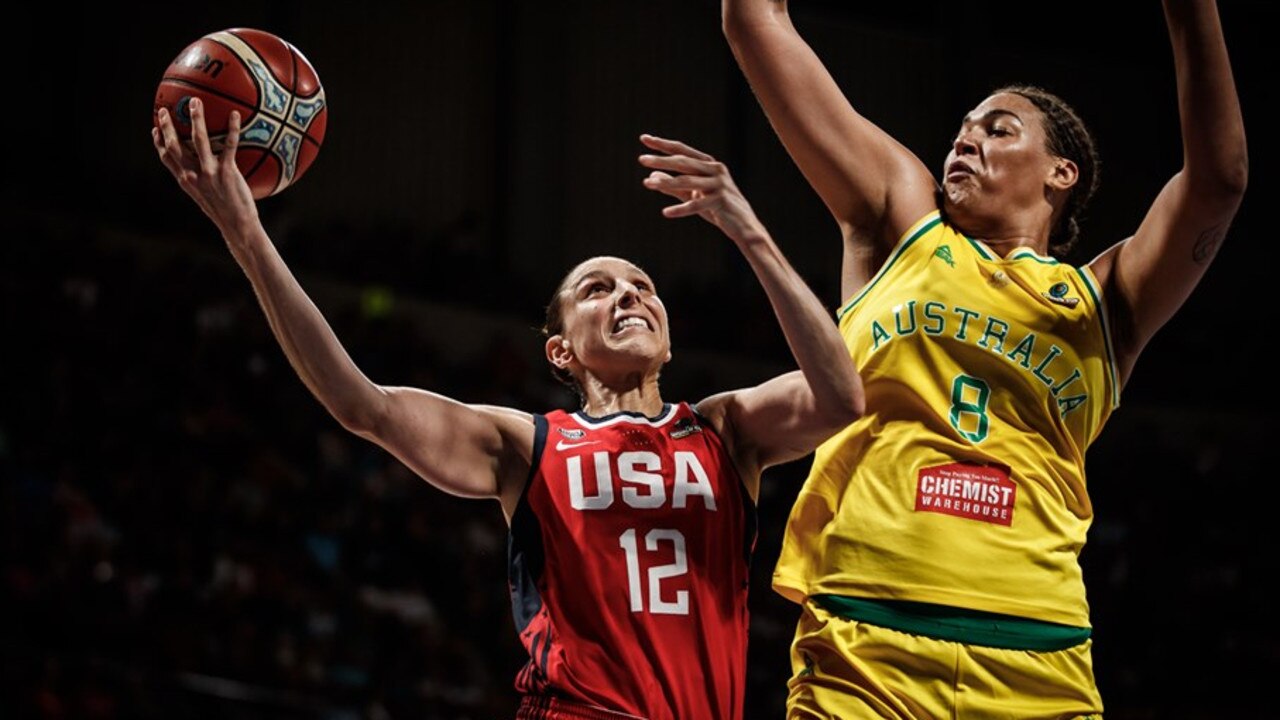 The USA were too good for the Opals. Photo: FIBA.
