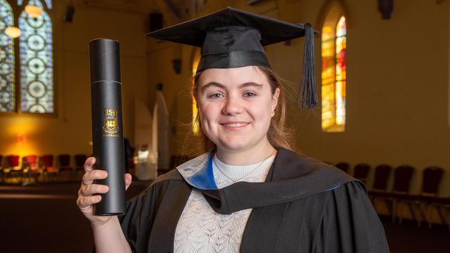 Donna Saunders graduates with a Bachelor in Nursing. UniSQ graduation ceremony at Empire Theatre, Tuesday June 27, 2023.