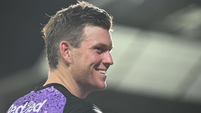 Mitch Owen of the Hurricanes looks on during the BBL The Final match. Picture: Steve Bell/Getty Images