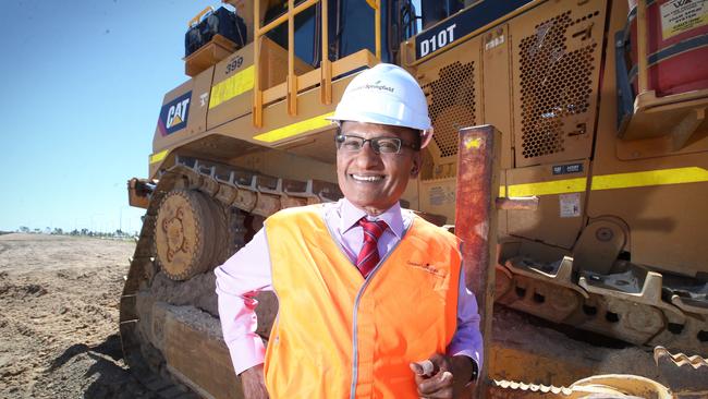 Springfield Land Corporation chairman Maha Sinnathamby says SLC is ‘delighted’ to partner with R&amp;F and Etone. Picture: Jamie Hanson