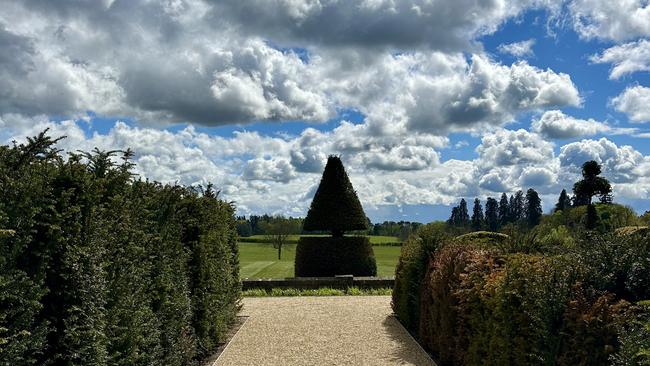 Some of the spectacular gardens and cloud-filled skies at Estelle Manor. Pic: Milanda Rout