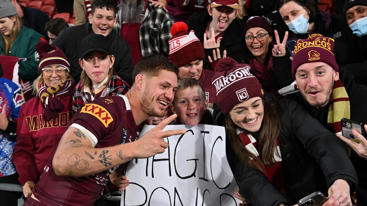 If there was any doubts about Ponga’s future as the Maroons fullback they have now been quashed. Picture: Getty Images.