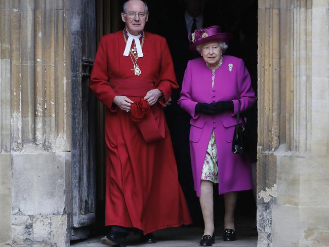 Dean of Windsor with Queen Elizabeth II after the Easter Mattins Service at St. George's Chapel at Windsor Castle in 2018. The Queen was a “chocoholic” says her former chef. Picture: Getty Images