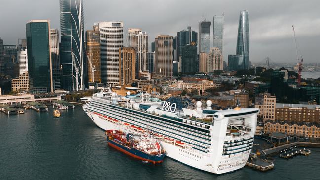 The Pacific Adventure in Sydney Harbour. Picture: P&amp;O