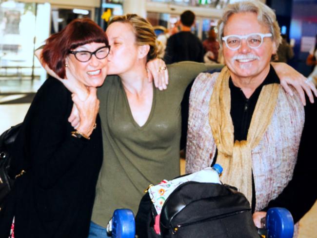 Justine Damond with her parents Katarina and John Ruszczyk. Picture: Nathan Edwards