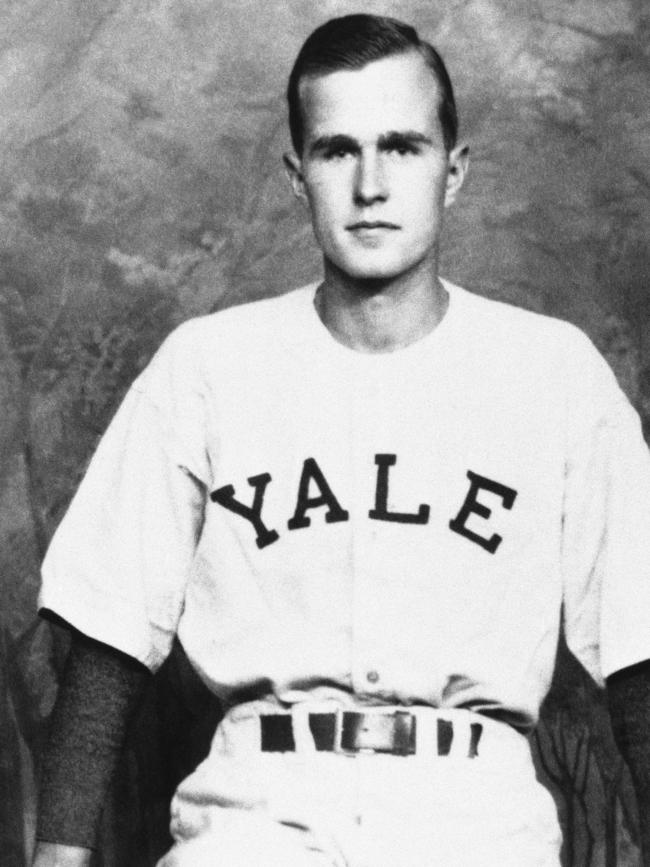 Captain of the Yale baseball team in 1949. Picture: AP