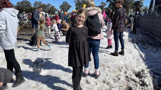 Evie Russell celebrates her 9th birthday at Snowflakes in Stanthorpe 2021. Photo: Madison Mifsud-Ure / Stanthorpe Border Post