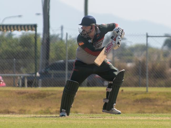 Chris Mceldowney of Walkerston on his way to 82 not out. Picture: Michaela Harlow