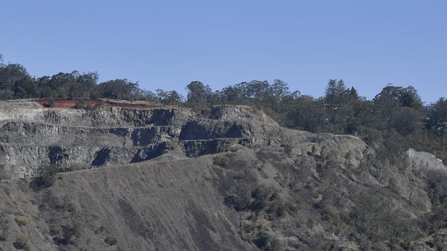 Bridge St quarry as seen from the Toowoomba Second Range Crossing. Friday, September 6, 2019.