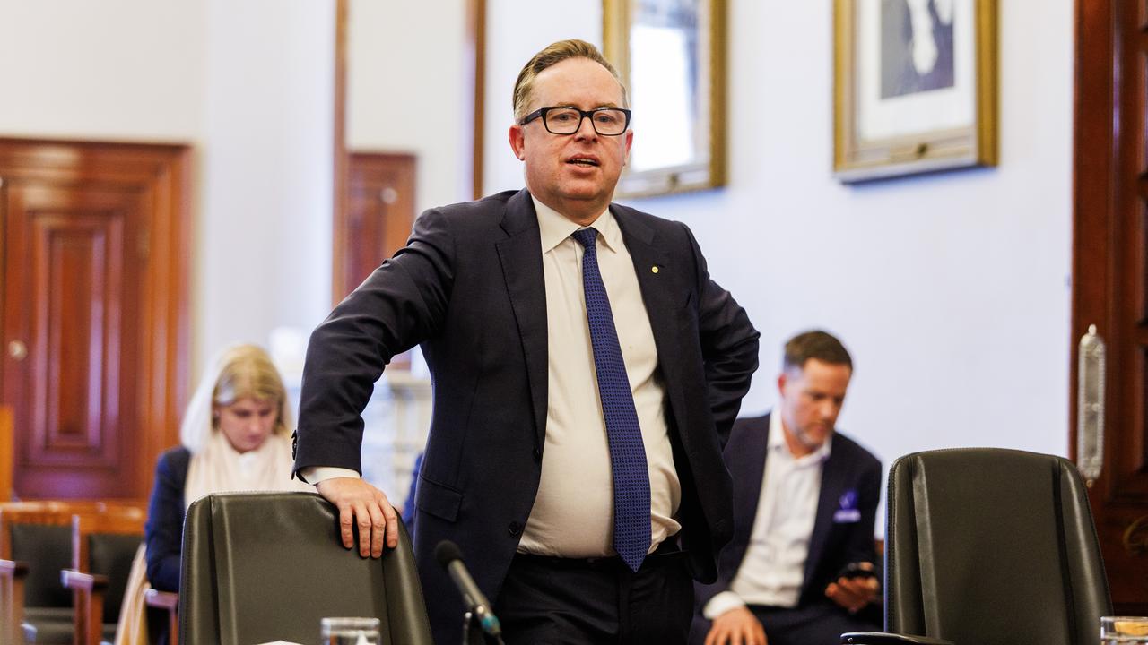 Qantas chief executive Alan Joyce tried to justify the national carrier’s record profit result. Picture: NCA NewsWire / Aaron Francis