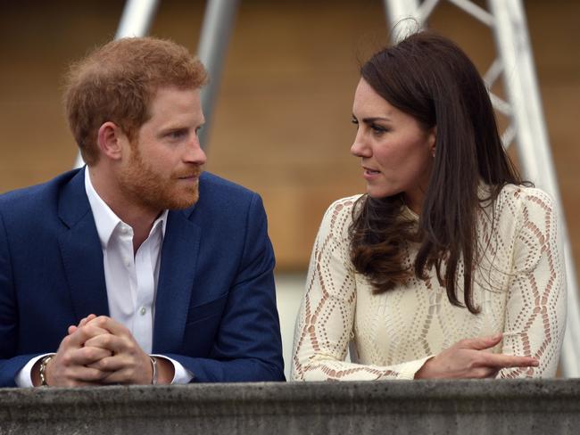 Prince Harry and Princess Catherine were extremely close before the family feud. Picture: Getty Images