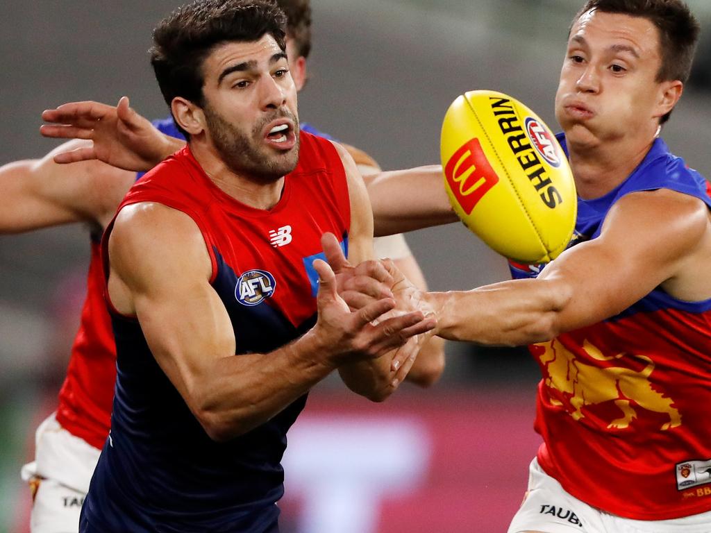 Christian Petracca gave the Lions nightmares. Picture: AFL Photos/Getty Images