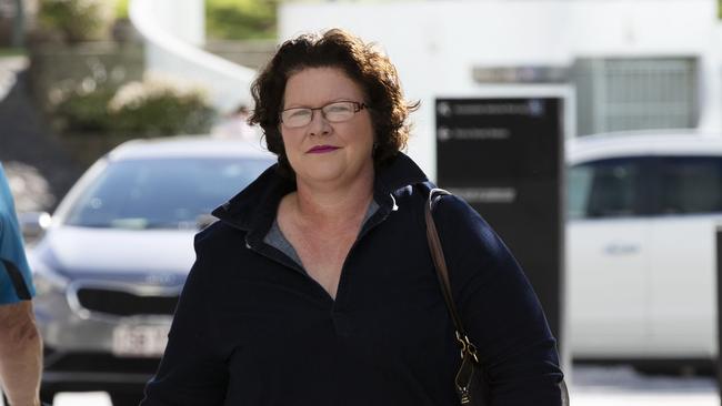 Cr Kate Richards arrives at Supreme Court in Brisbane on Thursday. Pictures: Attila Csaszar/AAP