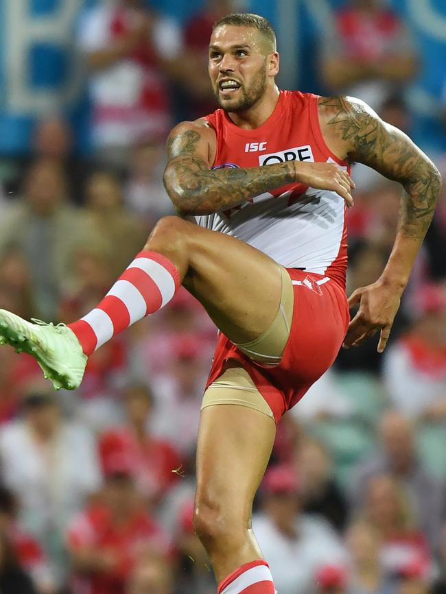 Lance Franklin kicked one goal.