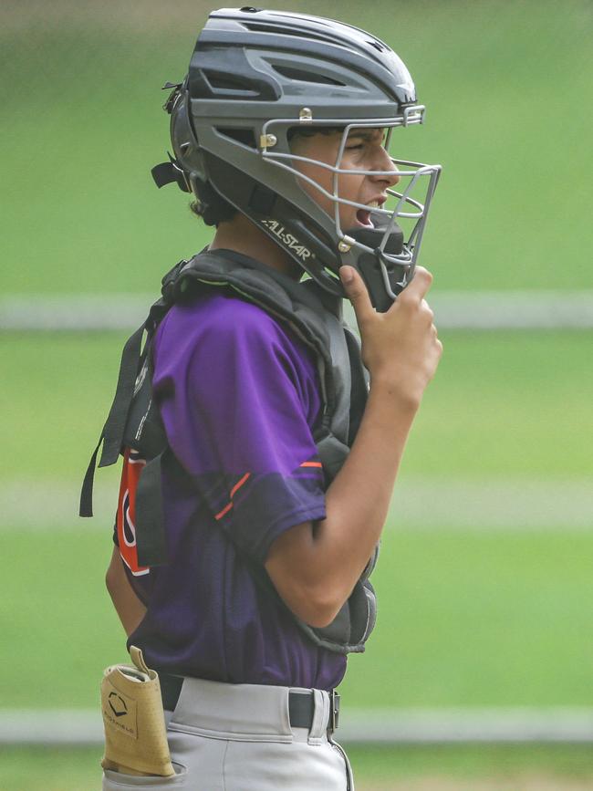 South Coast V Sunshine Coast in the 12-14 years QLD School Sport Baseball Championships. Picture:Glenn Campbell