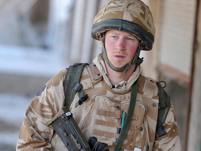 Prince Harry served 10 years in the army, pictured here in 2008. Picture: AFP/John Stillwell