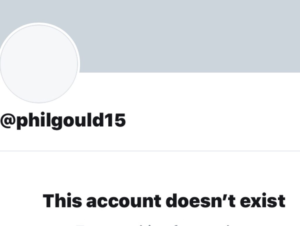 It appears NRL figure Phil Gould has shut down his Twitter account - again.