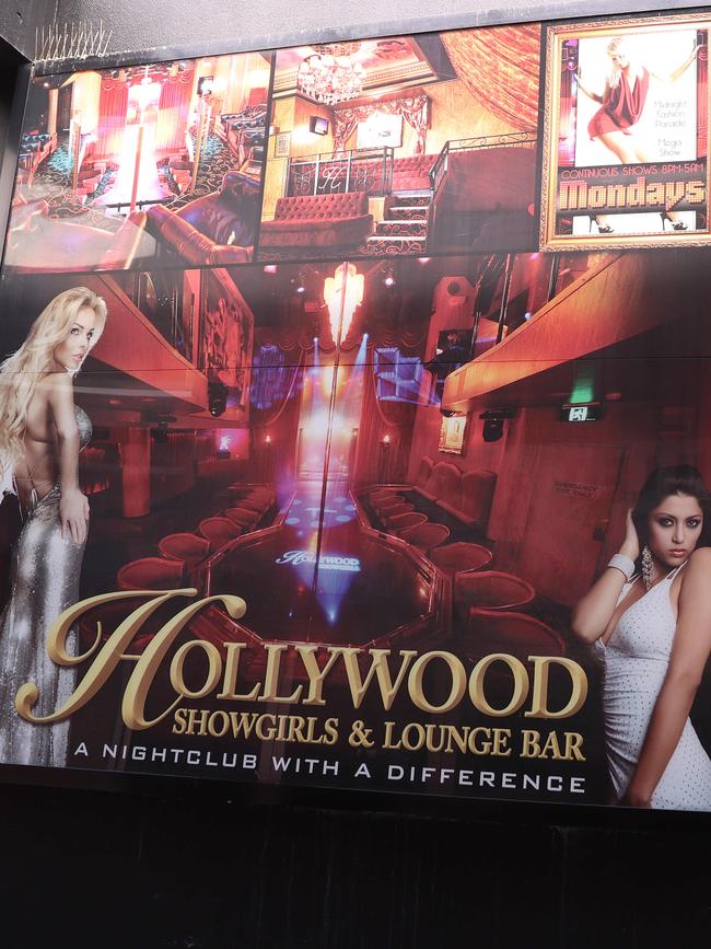 Stack and Coleman-Jones got into a fight outside the Hollywood Showgirls strip club at 3.30am on Thursday night. Picture: Michael Klein