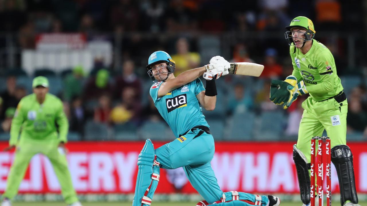 Jack Wildermuth has been in form with the bat and the ball for Brisbane Heat. Picture: Brendon Thorne/Getty Images