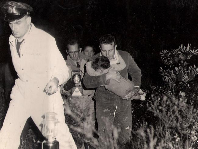 1955: New South Wales police recover a lost child from bushland.