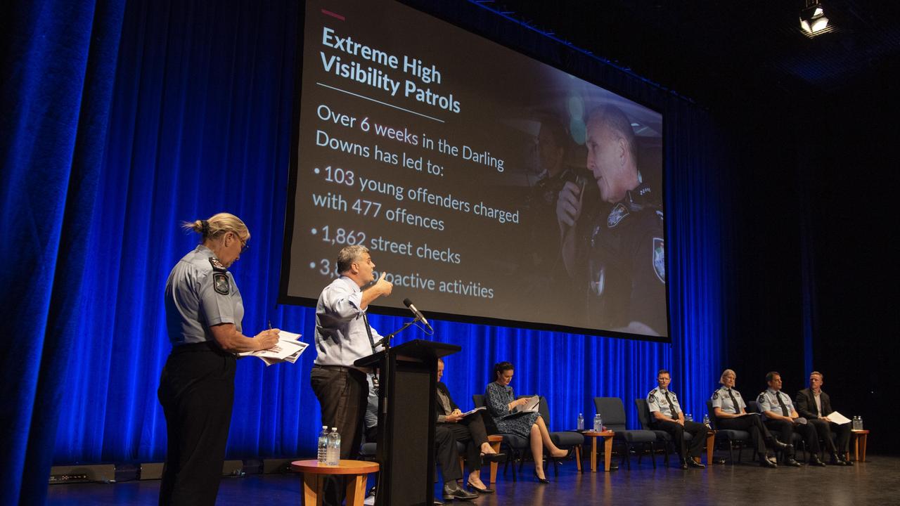 Police Minister Mark Ryan addresses the Toowoomba Community Safety Forum at Empire Theatres, Wednesday, February 15, 2023. Picture: Kevin Farmer