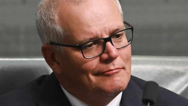 CANBERRA, AUSTRALIA - NOVEMBER 21: Scott Morrison MP during Question time at Parliament House in Canberra. Picture: NCA NewsWire / Martin Ollman