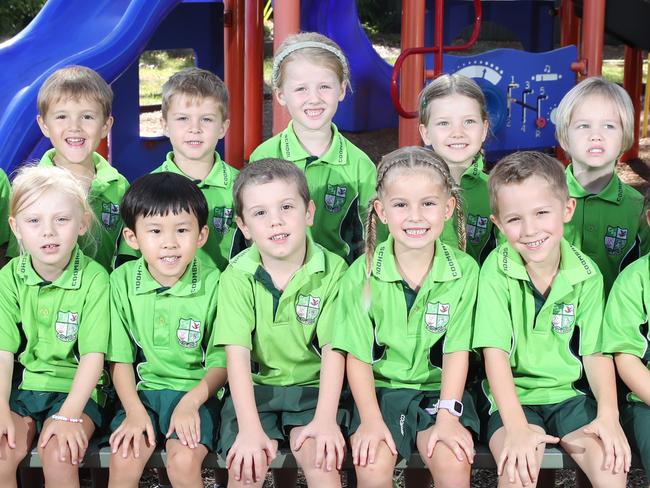 My First Year at Coombabah State School. Picture: Glenn HampsonPrep A (L-R)Top row: Willow, Kenaan, River, Archie, Mia, Tiffany, Gordon, Joshua, AmeliaBottom row: Daenerys, Alice, Cleo, Mika, Oliver, Andie, Zane, Sayana, Charlie