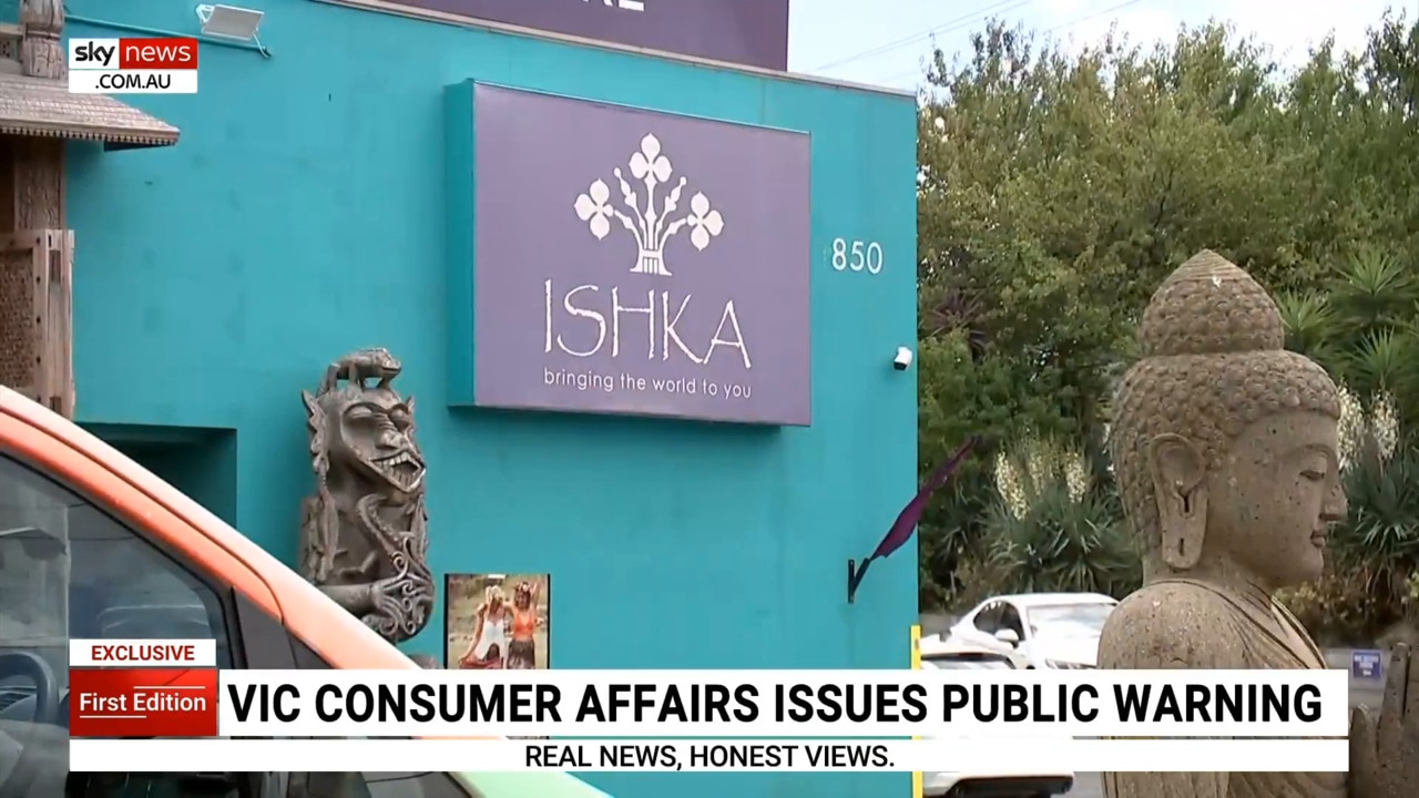 Consumer Affairs Victoria issues warning over Ishka homewares store