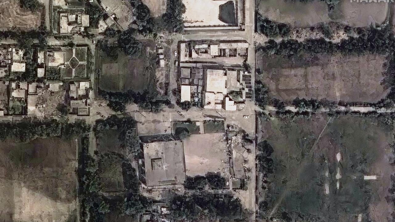 This satellite image provided by Maxar Technologies shows Muridke Pakistan after strikes on Wednesday, May 7, 2025. Picture: Maxar Technologies via AP