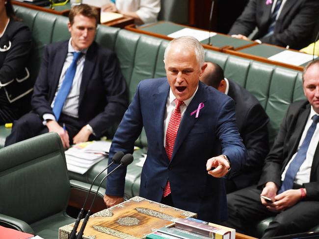 Liberal MPs have been plotting to undermine Malcolm Turnbull. Picture: AAP Image/Mick Tsikas
