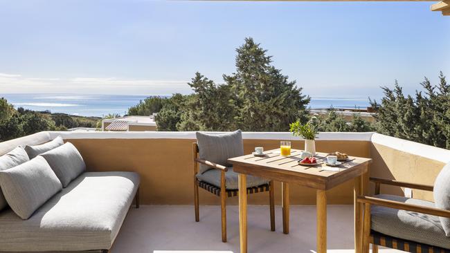 The view from the balcony of Dunas de Formentera.