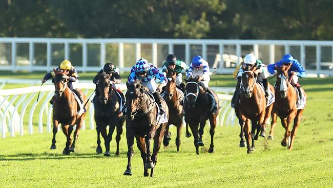 Pride Of Jenni produced a stunning frontrunning effort to win the Queen Elizabeth Stakes. Picture: Jeremy Ng-Getty Images