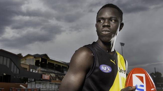 Bigoa Nyuon was drafted from St Kilda’s Next Generation Academy by Richmond. Picture: Tony Gough.