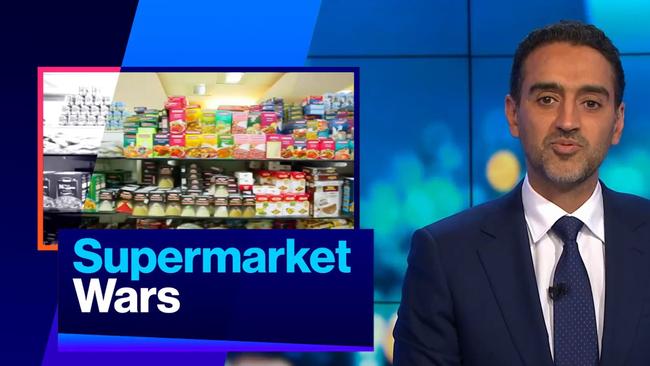 Waleed Aly hit out at the Australian supermarket giants on Thursday. Picture: Network 10.