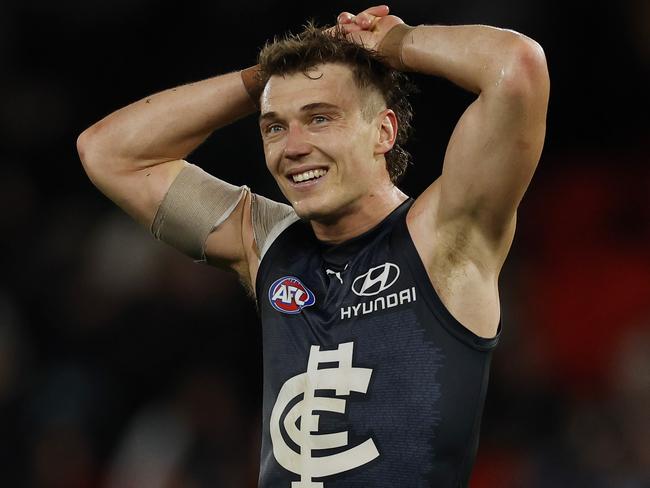 Patrick Cripps is hunting his second Brownlow. Picture: Michael Klein