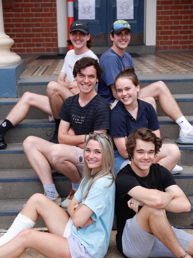 Three of the four sets of twins at Box Hill High School. Angus and James Reddy; Reilly and Lily Horner; Makayla and Jamie Glare