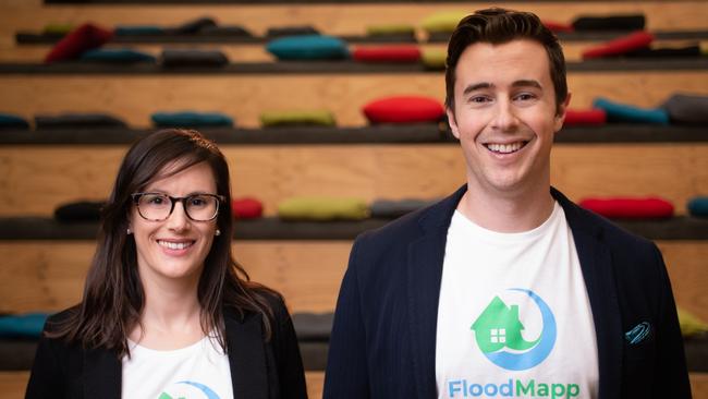 FloodMapp co-founders Juliette Murphy and Ryan Prosser