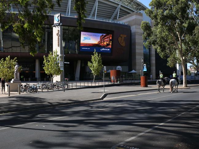 Premier Steven Marshall will present the state’s pitch on Thursday afternoon to have the AFL grand final played at Adelaide Oval. Picture:Emma Brasier/AAP