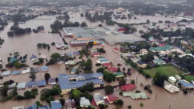 Flooding in the northern NSW town of Lismore. Picture: NCA NewsWire